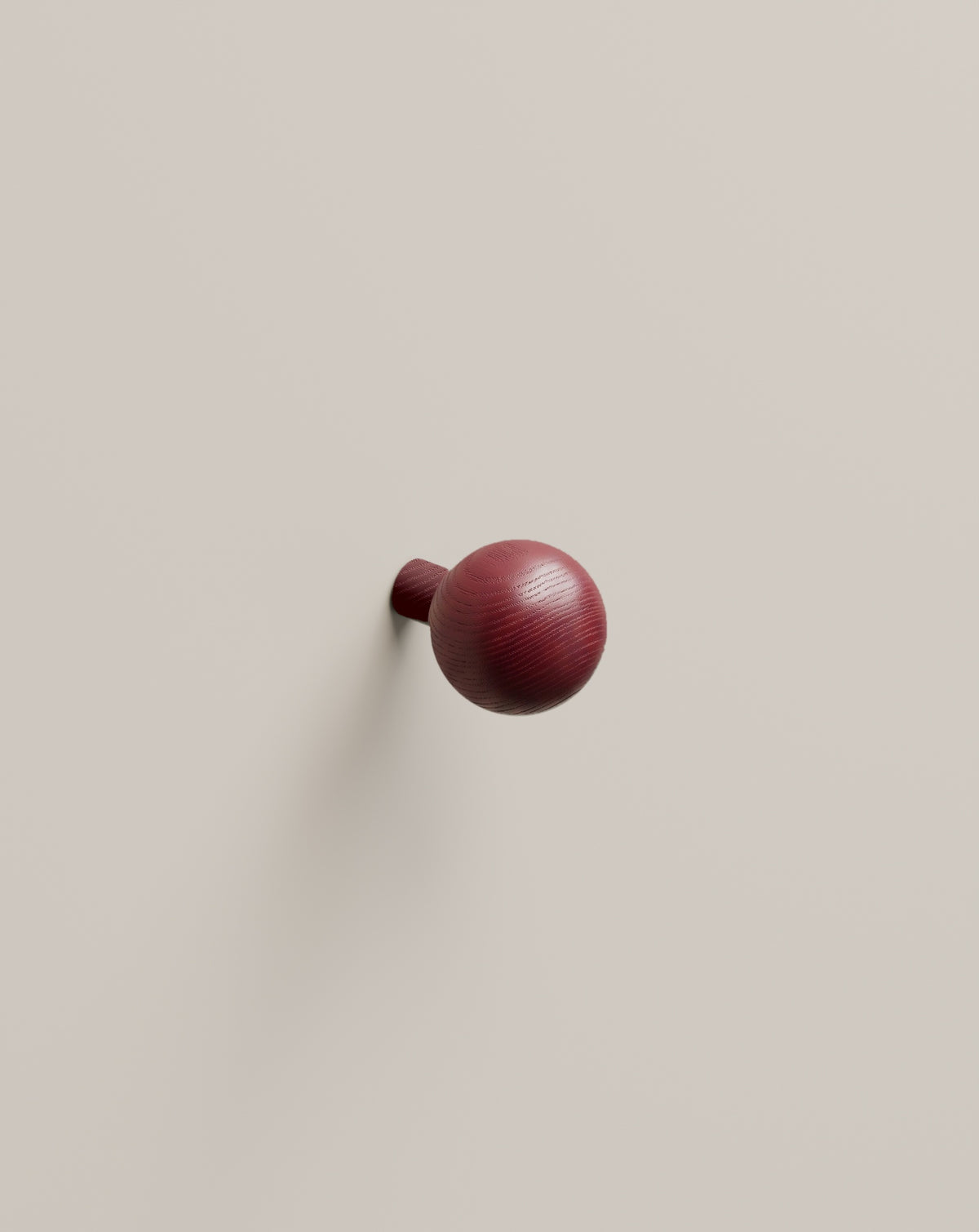 Gałka meblowa Globo 1 w kolorze Crimson Red – Filigrana
