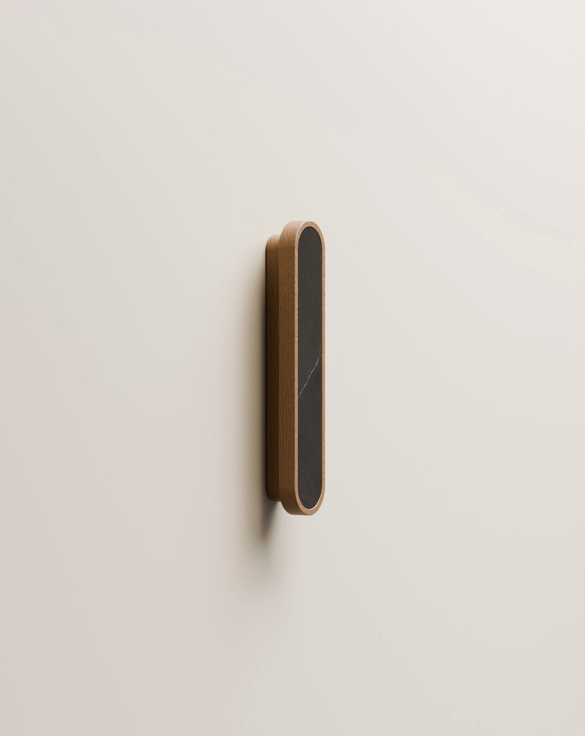 Uchwyt meblowy RODE M The TOP – Emperador / Natural Oak – widok 3/4