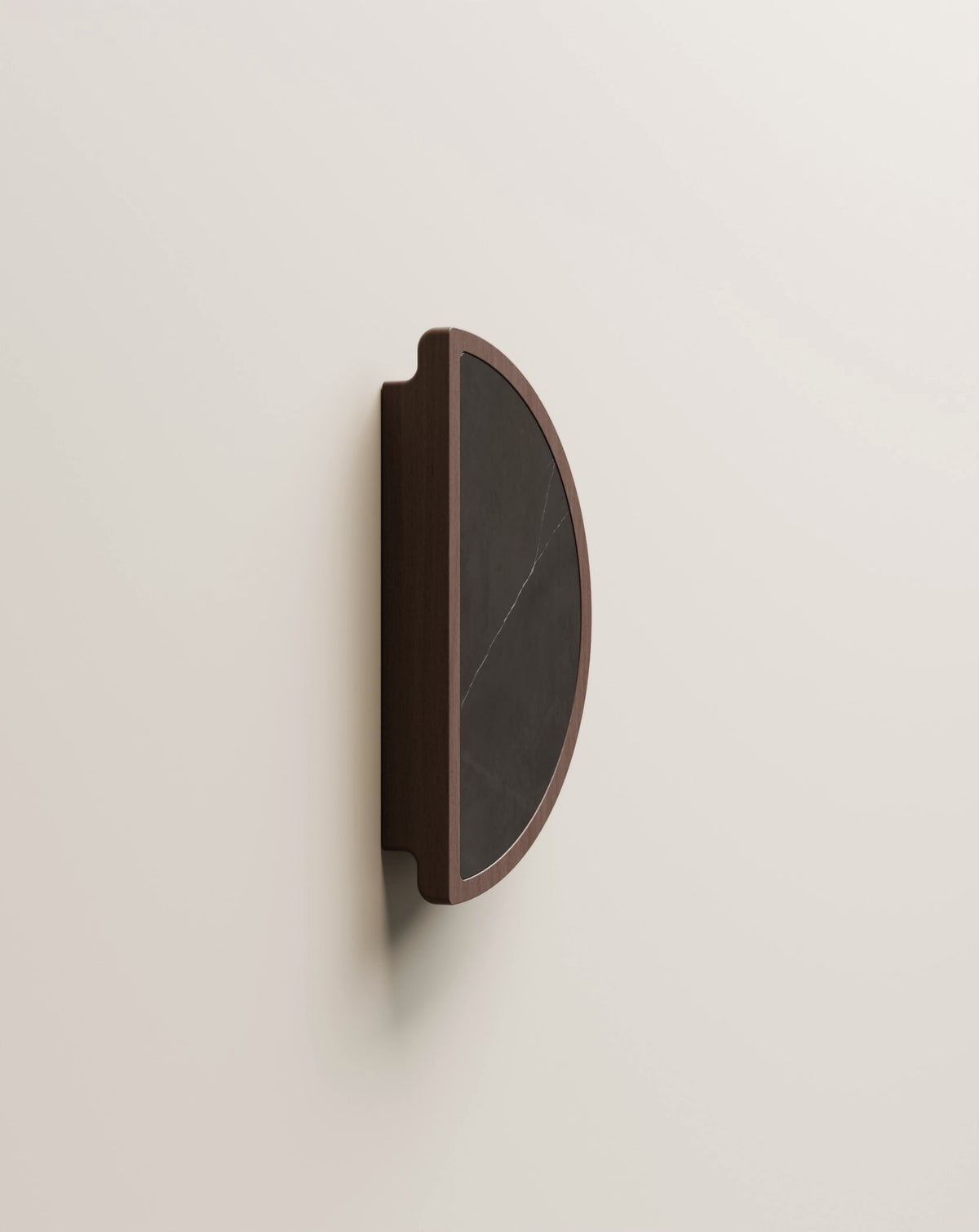Uchwyt meblowy Scala The TOP – Emperador / Natural American Walnut – widok 3/4